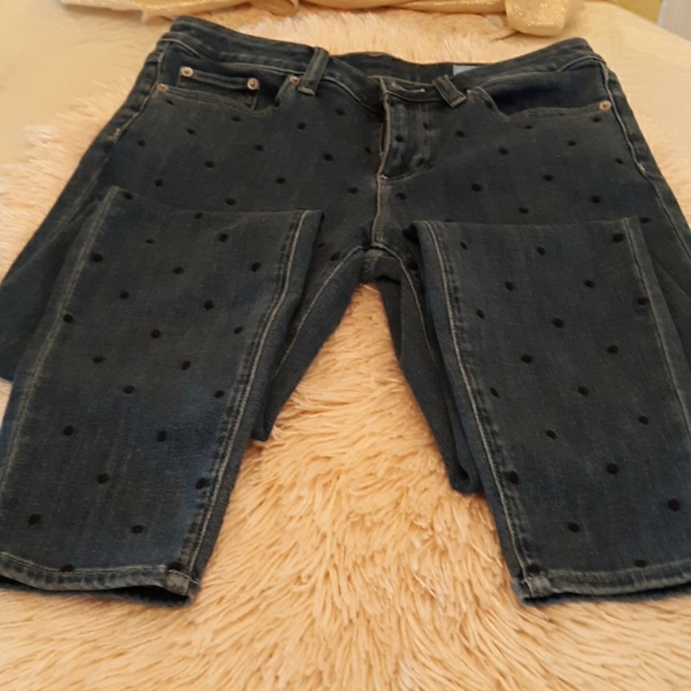 Cece Front polka dots jeans Size29/ 8